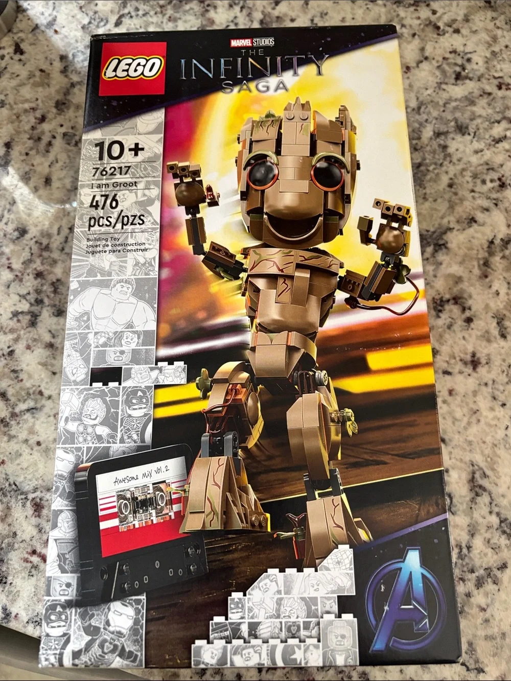 LEGO Groot Buildable Figure - Brown, Tan, Black